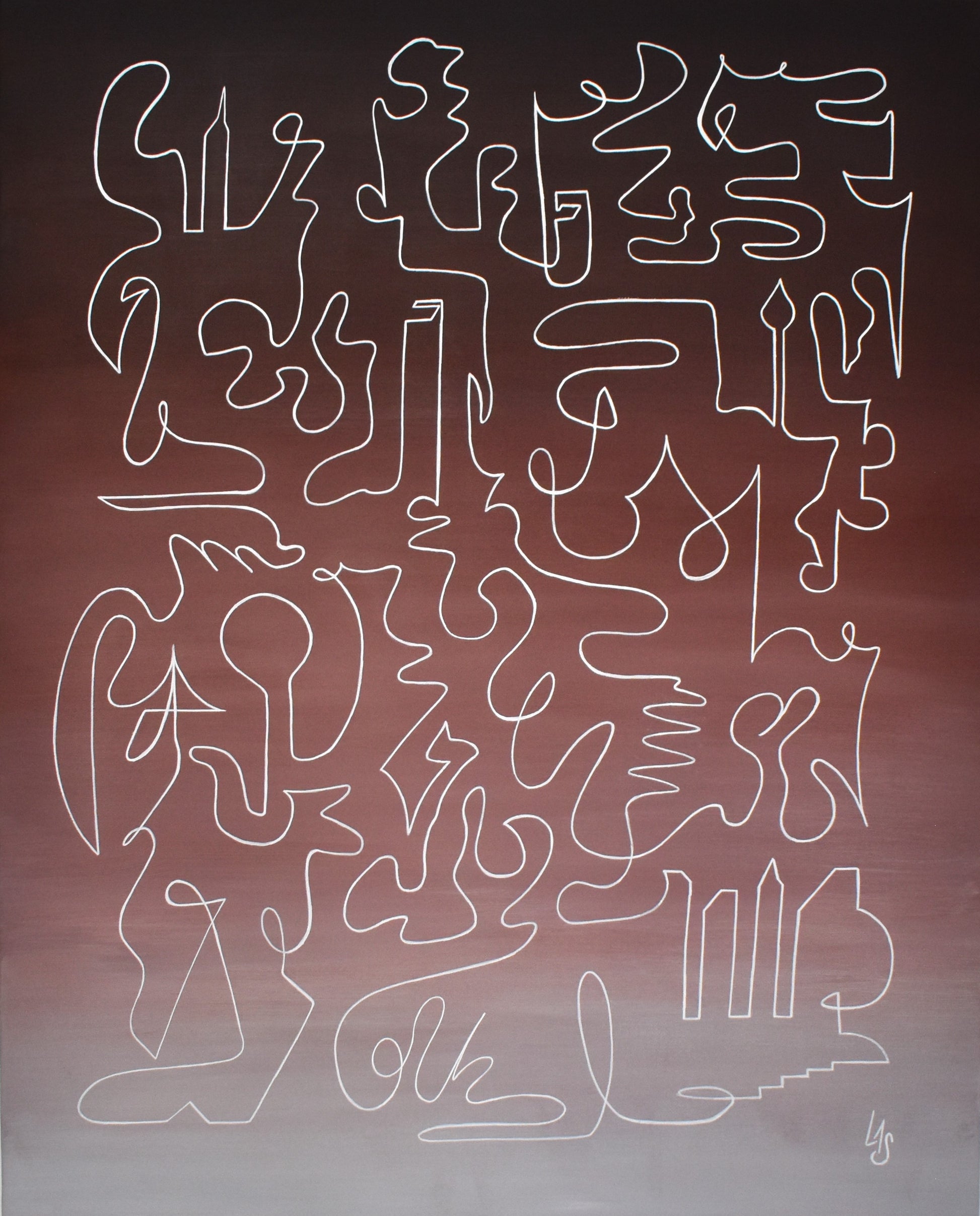 œuvre Echo 3 de Laure-Anne Sarron art contemporain abstrait