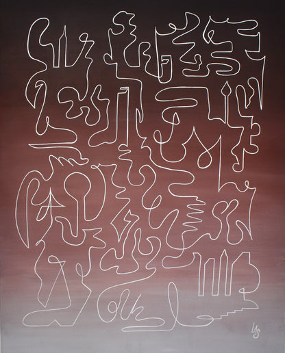 œuvre Echo 3 de Laure-Anne Sarron art contemporain abstrait