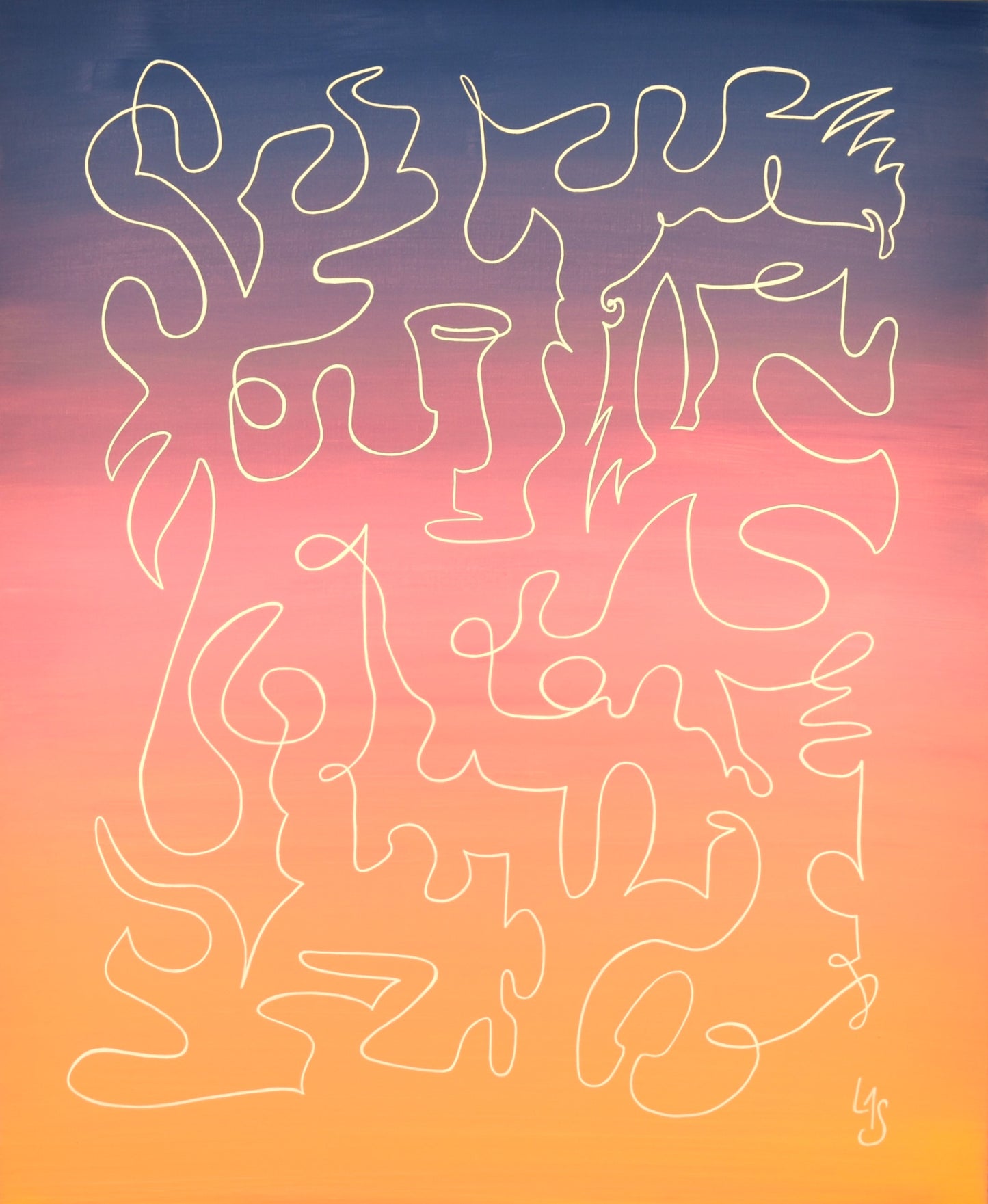 Echo 4 œuvre contemporaine de Laure-Anne Sarron