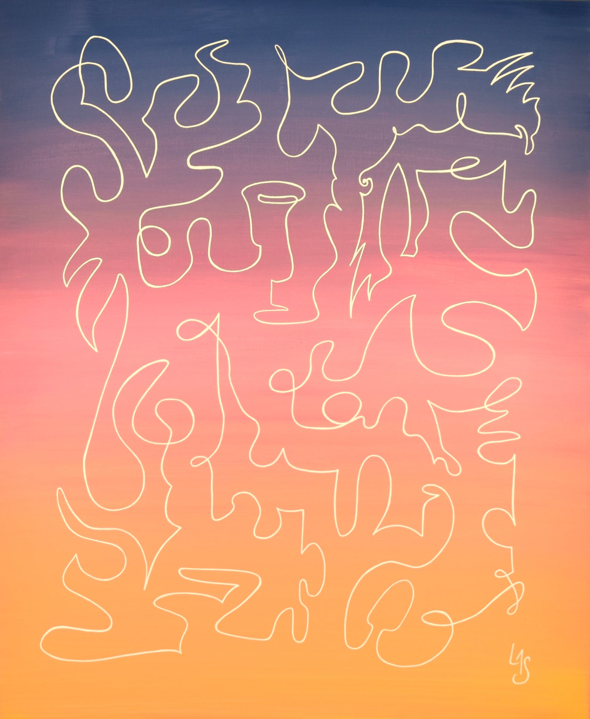 Echo 4 œuvre contemporaine de Laure-Anne Sarron