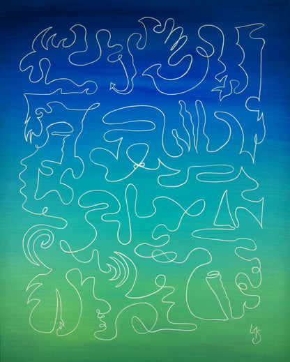 Echo 5 œuvre contemporaine de Laure-Anne Sarron
