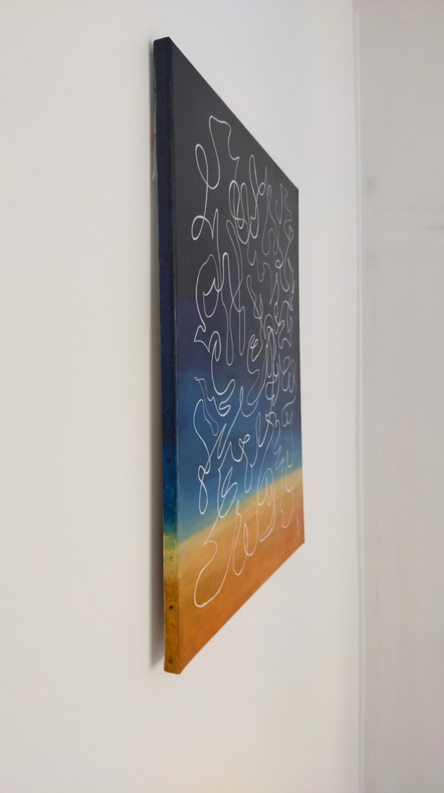 détail texture de l'œuvre Echo 1 par Laure-Anne Sarron