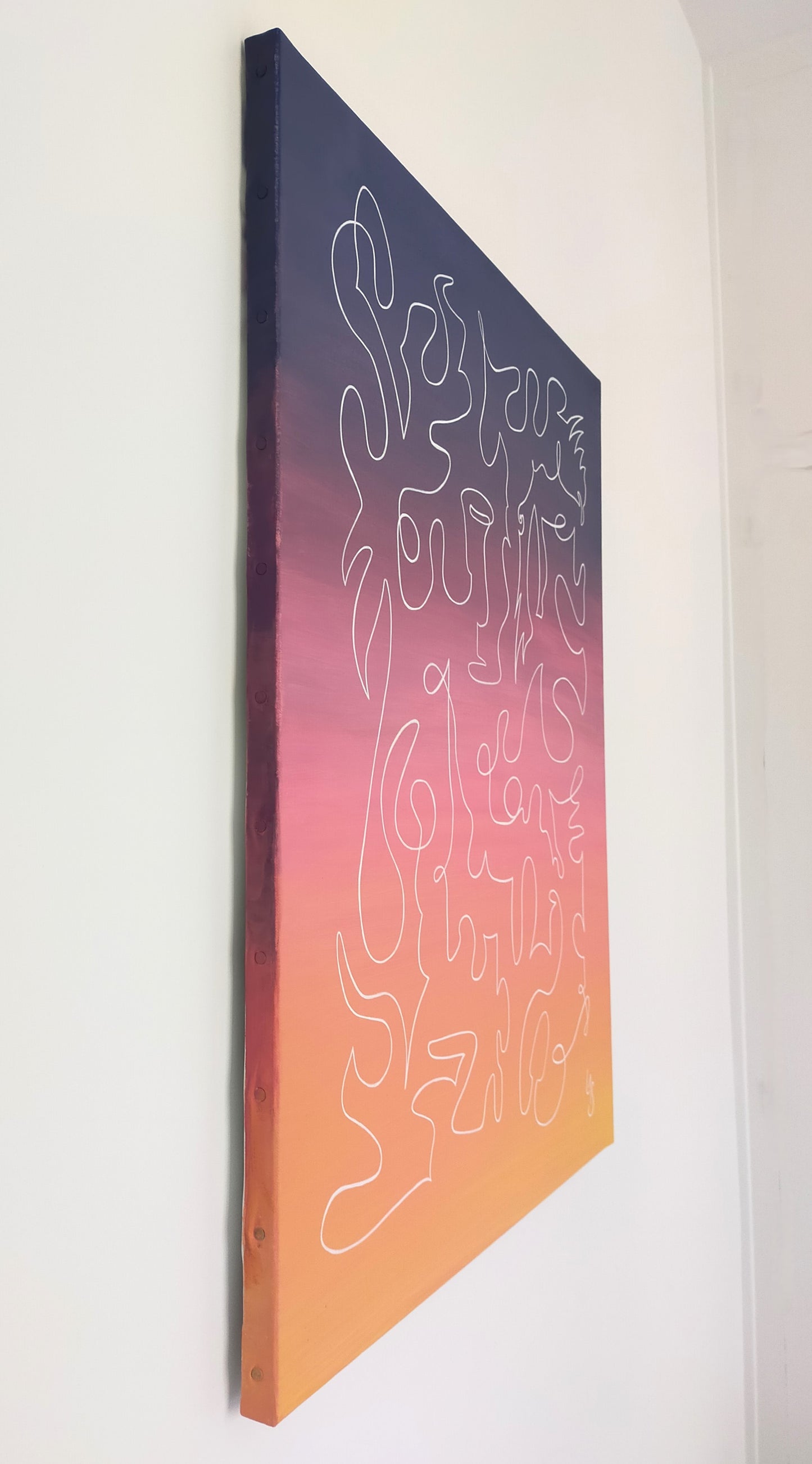 détail Echo 4 de Laure-Anne Sarron art contemporain abstrait