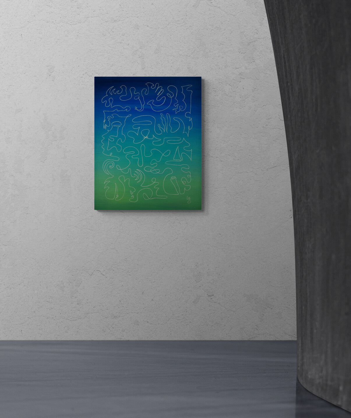 Echo 5 peinture abstraite de Laure-Anne Sarron