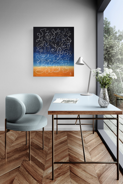 œuvre Echo 1 de Laure-Anne Sarron art contemporain abstrait