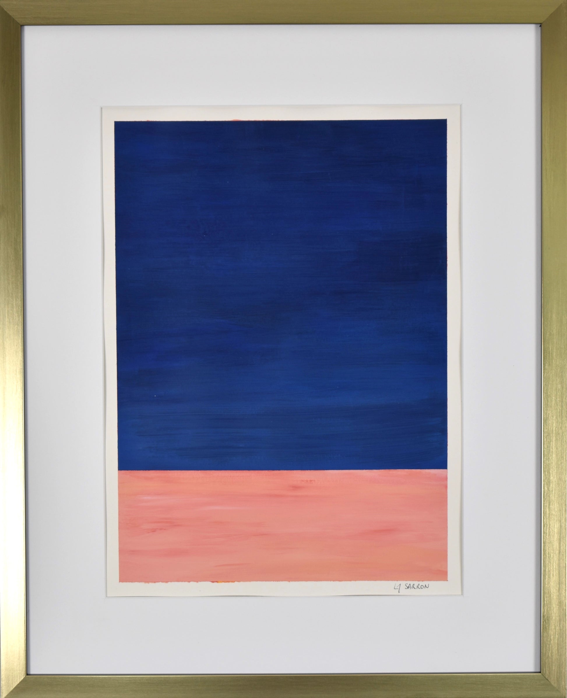 Peinture contemporaine abstraite de Laure-Anne Sarron, sentier du Cap Ferret