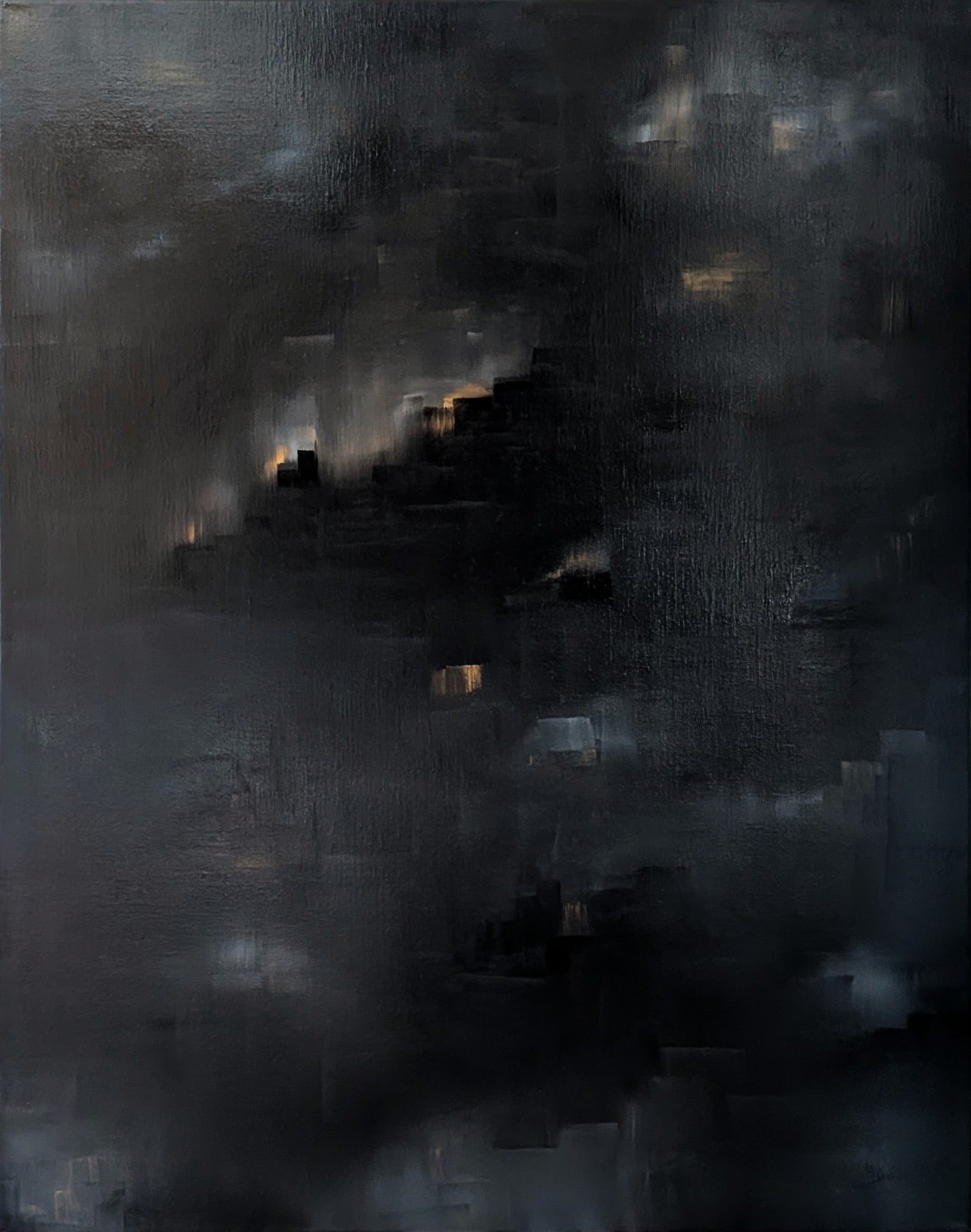 Tableau art contemporain IMPACT qui appartient à la série Chromie 