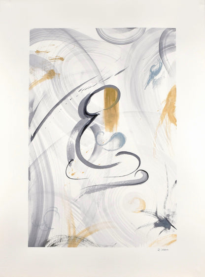Matrice, oeuvre originale réalisée à l'encre et pastel à l’huile sur papier de Laure-Anne Sarron