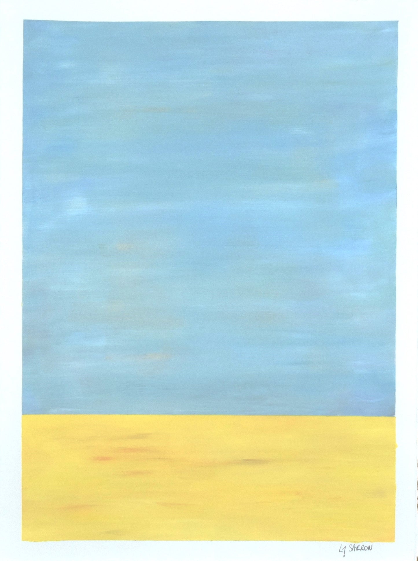 Saint Tropez œuvre contemporaine de Laure-Anne Sarron de la série Horizons