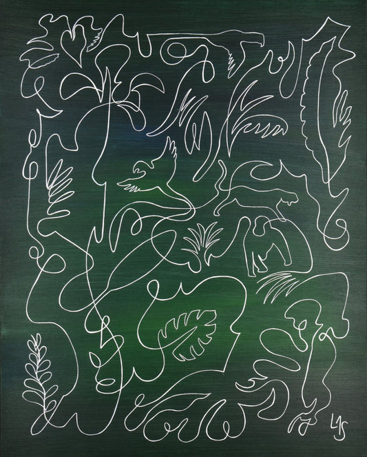 Echo Jungle œuvre artistique de Laure-Anne Sarron art contemporain inspiration jungle